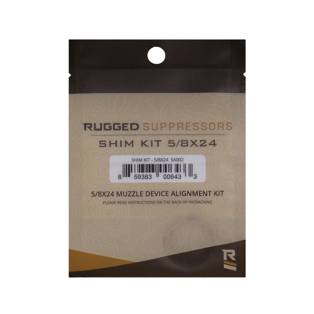 RUGGED SHIM KIT – SUPPRESSOR & MUZZLE DEVICE SHIM SET RUGGED SHIM KIT – SUPPRESSOR & MUZZLE DEVICE SHIM SET